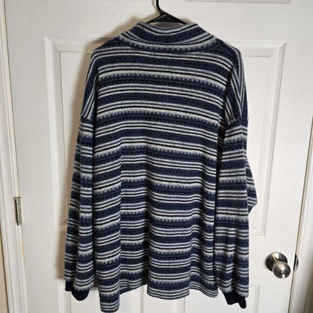 Vintage Denim Express Pullover-Blue/White-Men's 2X - Picture 3 of 6